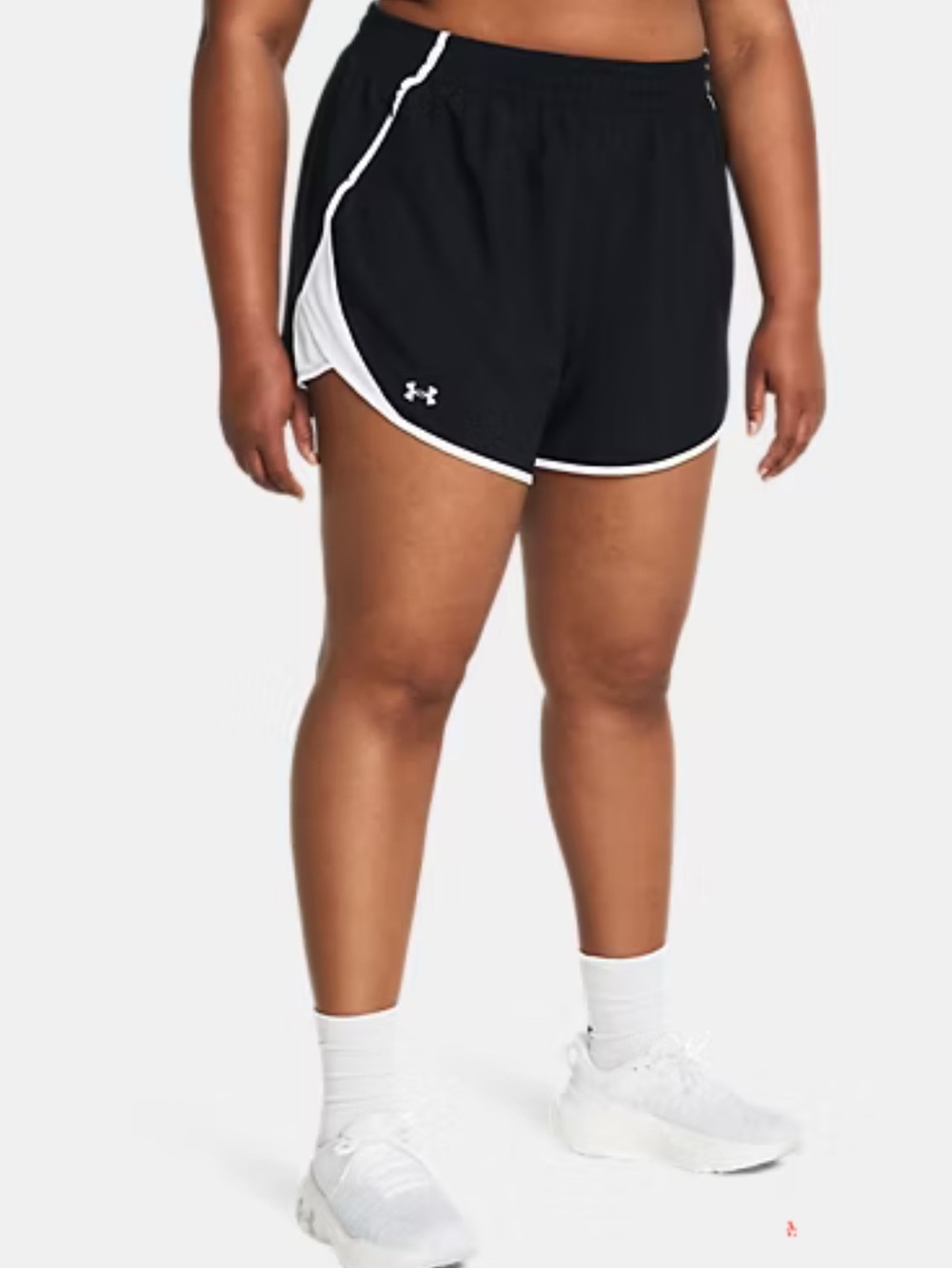 Under Armour Black Athletic Shorts with White Trim